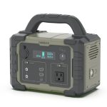 Ironman300-120V 300W Portable Power Station - 299.5Wh Outdoor Backup Power Supply with LED Flashlight - For Travel and Home Emergency (Ironman300 Olive Green)