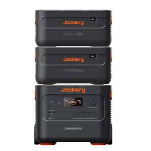 Jackery Explorer Kit 6000, Explorer 2000 Plus and 2X PackPlus E2000 Plus Expandable Battery, 6128 Wh LiFePO4 Battery with 3000W Output for Outdoor RV Camping and Home Emergency
