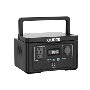 OUPES Portable Power Station Exodus 600, 256Wh Solar Generator w/ 2 600W (1200W Surge) AC Outlets, Fast Recharge from 0-80% in 33 Min, LiFePO4 Battery Backup for Outdoor Camping