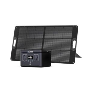 OUPES-Solar-Generator-Exodus-600-with-100W-Solar-Panel-Included-256Wh-Portable-Power-Station-with-600W-1200W-Peak-AC-Outlets-LiFePO4-Battery-Backup-for-Outdoor-Camping-Trip-Power-Outage-0