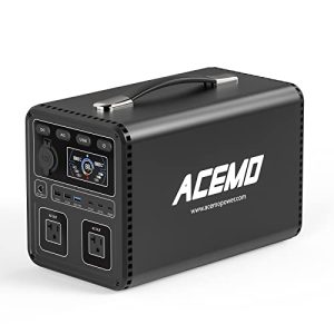 Portable Power Station, 1075Wh Solar Generator with LiFePO4 Battery, 1.3H Fast Charging,2 x 1200W AC Outlets, 65W USB-C PD Output, 1200W Solar Generator for Outdoor Camping/RVs/Home Use