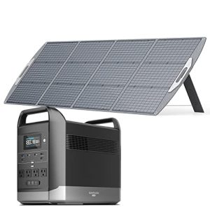Portable-Power-Station-G1500-with-200W-Solar-Panel-x1-Included-1440Wh-Solar-Generator-with-2-1800W-3600W-Surge-AC-Outlets-Power-Backup-Set-for-Home-Outage-Ourdoor-Camping-RV-Trip-0