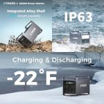 Portable Power Station M2000 with Foldable 200W Solar Panel, 2008Wh Capacity with 15 Ports, Fast Charging, Solar Generator Expandable for Home Backup, Emergency, Outdoor, RV Travel
