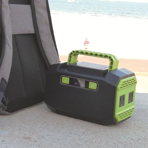 Portable Solar Generator, 200W Output, 1000 Cycles, 15V2A Input, solar power mobile battery，Solar Generator for Camping, Home Use, Emergency