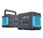 (Set of 2) Geneverse 1002Wh Portable Power Stations: 2X HomePower ONEs, Each With 8 Outlets (3X 1000W AC Outlets). Quiet, Indoor-Safe Backup Battery Power Generators For Home Devices WAREHOUSE DIRECT