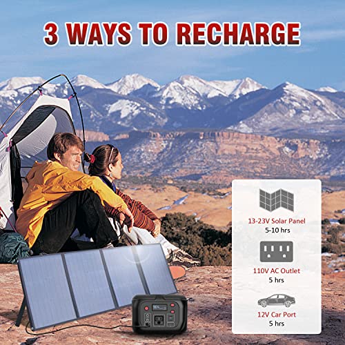 SinKeu 200W Portable Power Station with Travel Storage Case, Portable Power Bank 155Wh, 7 Outputs Backup Lithium Battery with 110V AC Outlet for Outdoor Camping Home Emergency