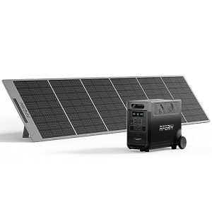 Solar Generator with Panels Included 3600W Portable Power Station with 1pcs Foldable Solar Panel 400W (new-MWT), Solar Power Generator for RV Van House Outdoor Camping