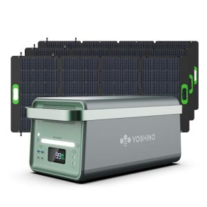 Solid-State Solar Generator 2611Wh with 3x 200W Solar Panels, 4000W AC Outlets & TT-30R Outlets for RVs, Smart APP Control, Portable Power Station for Home Backup, Outdoors, Camping, Emergency
