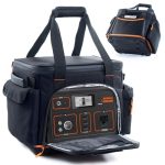 Travel Carrying Case Compatible with Jackery 500, Portable Power Station Storage Case with Waterproof Bottom and Pocket for Solar Generator Jackery Accessories, Storage Bag Only