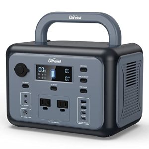 Portable Power Station, 518Wh LiFePO4 Battery Solar Generator with 110V/500W Dual AC Outlets, PD 100W Output/Input, Fast Recharging for Camping RV/CAPA/Emergency