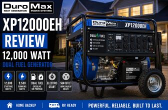 DuroMax XP12000EH 12000 watt dual fuel generator review for home backup RV power gasoline and propane