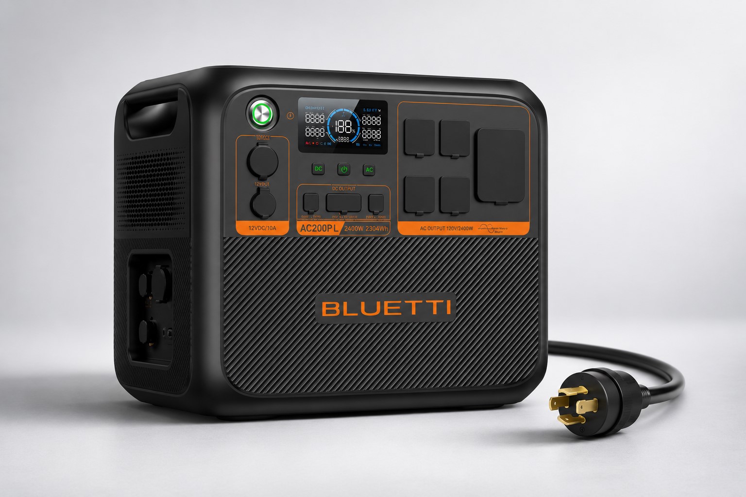 BLUETTI AC200PL portable power station with TT30 RV outlet