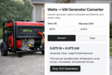 Watts to kW Converter Tool
